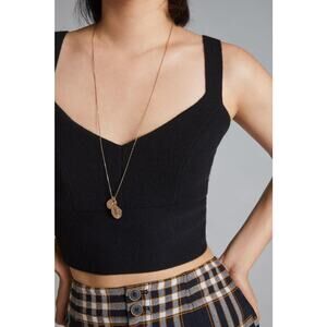 Anthropologie Maeve Cashmere Cropped Top - Large